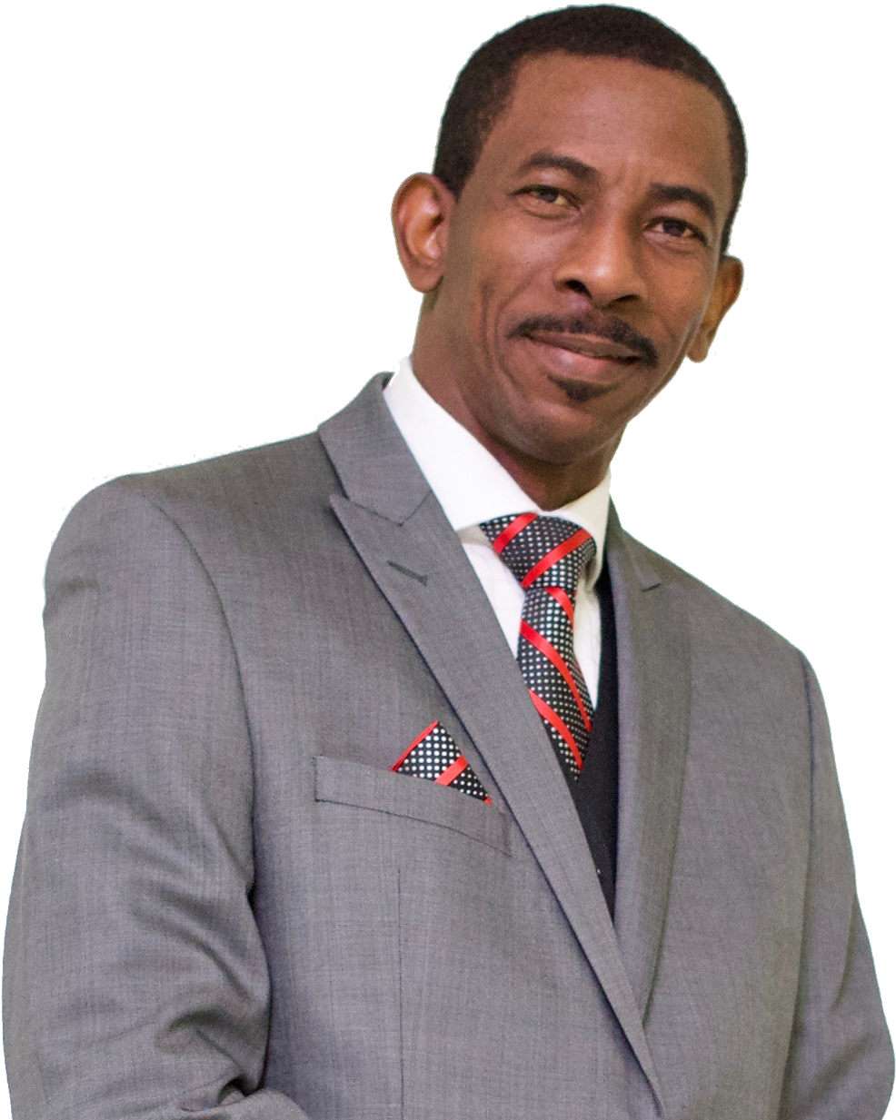 Kwame Gilbert In A Grey Suit - Formal Wear, HD Png Download PNG with transparent background