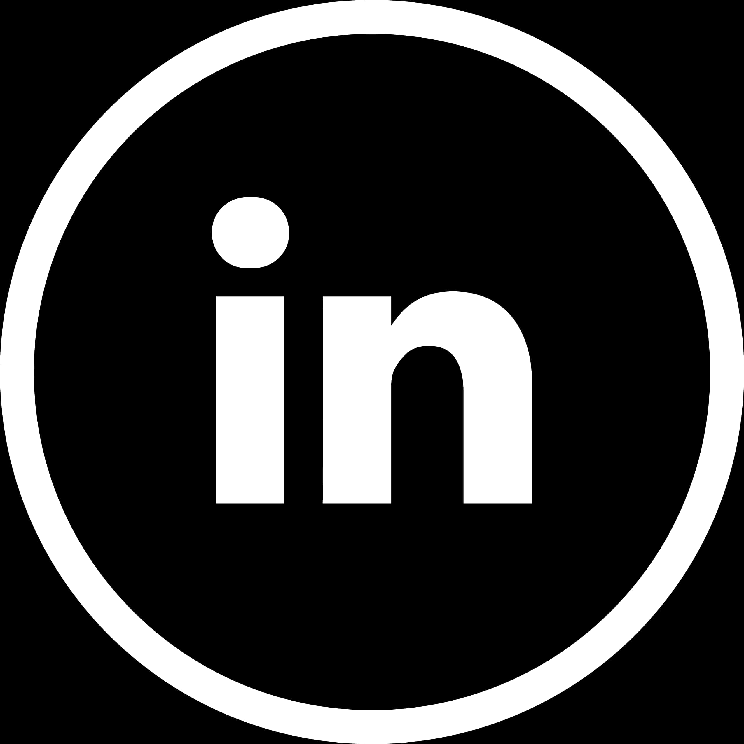 Professional Network Logo Blackand White PNG with transparent background