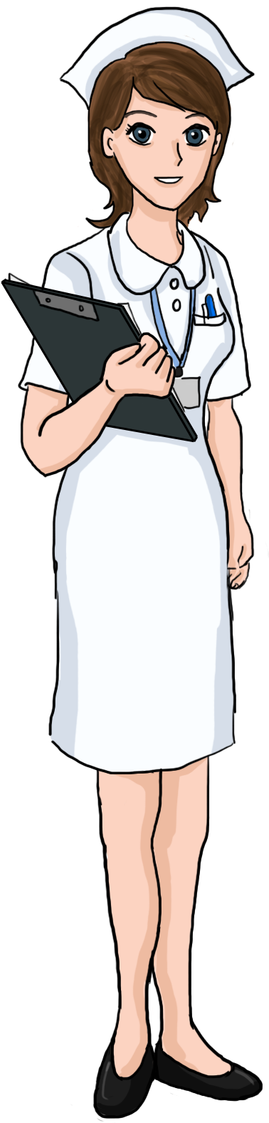 Professional Nurse Cartoon Character