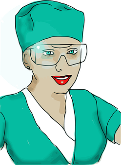 Professional Nurse Illustration PNG with transparent background