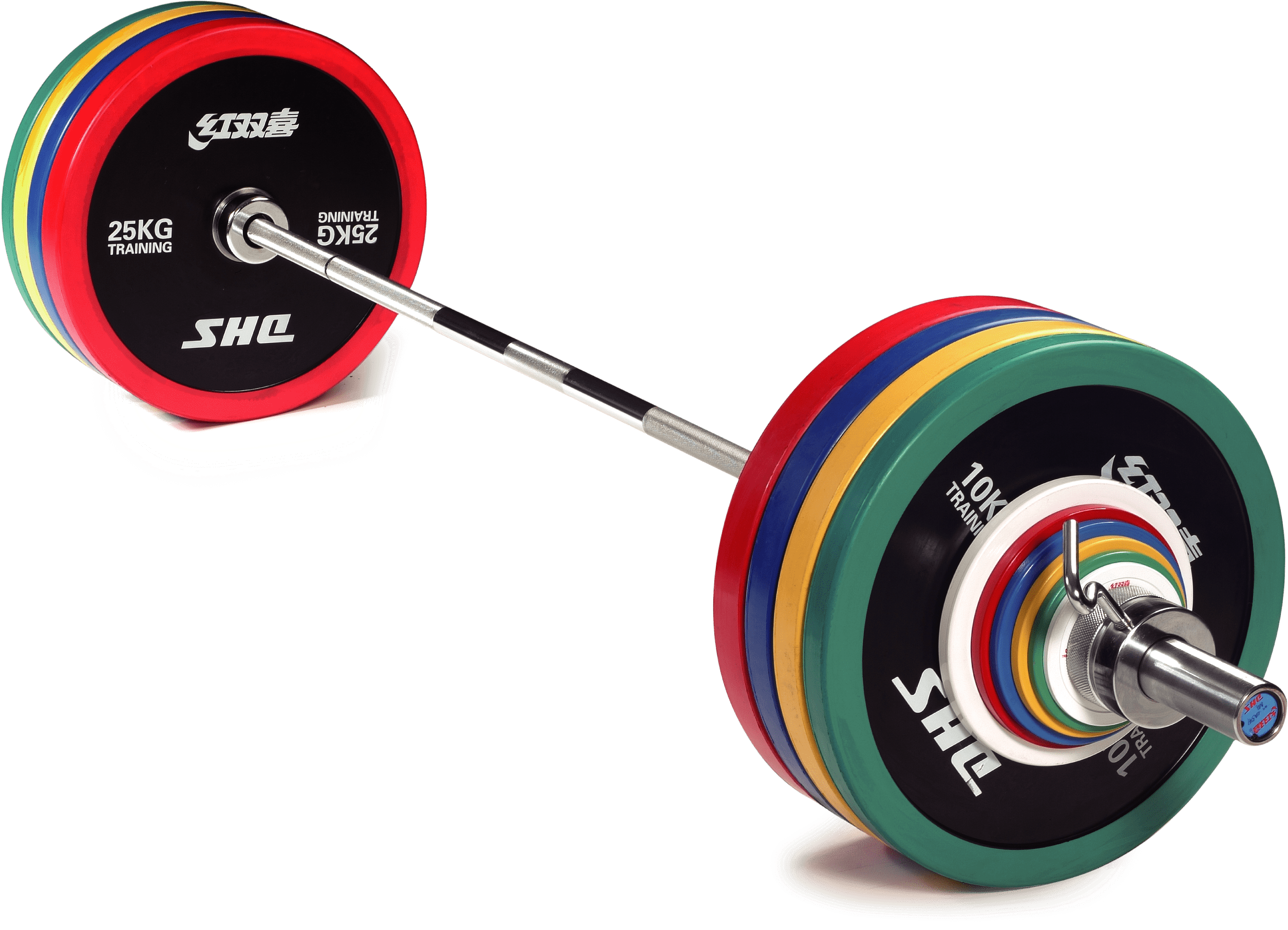Professional Olympic Weightlifting Barbell PNG with transparent background