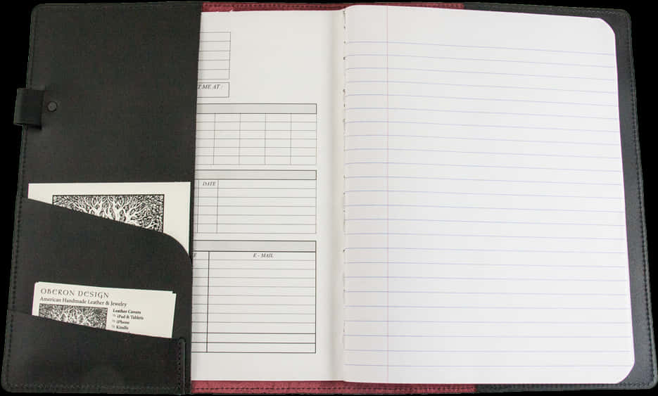 Professional Organizer Notebook PNG with transparent background