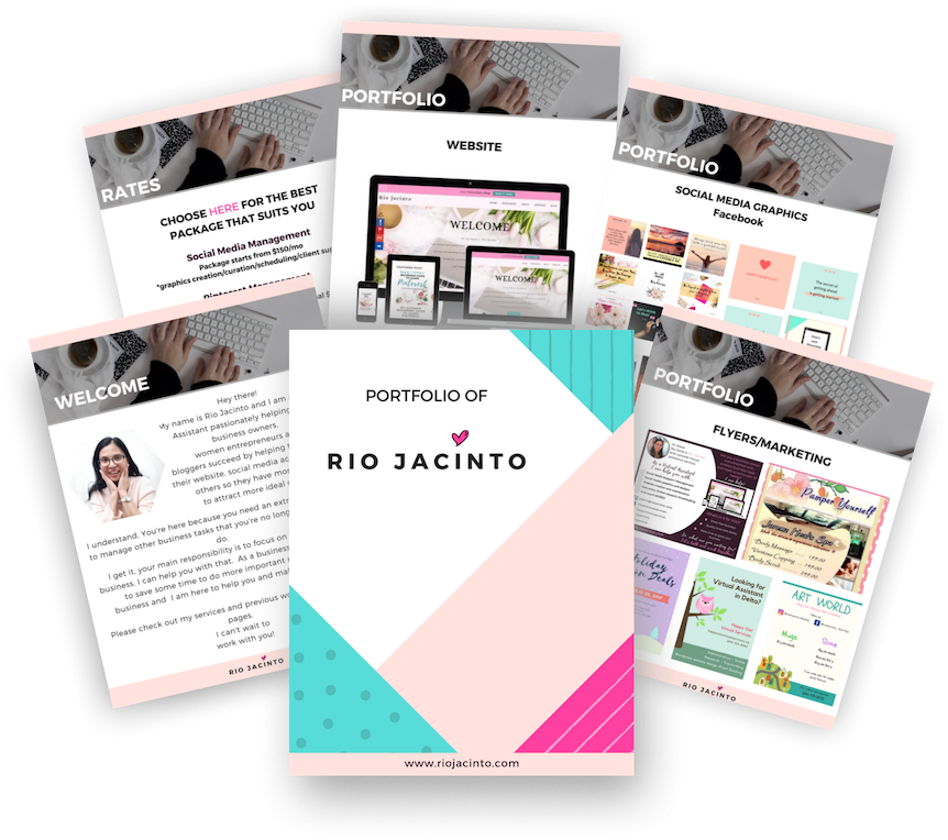 Professional Portfolio Presentation PNG with transparent background