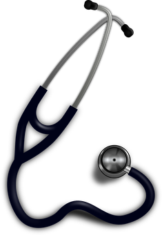 Professional Stethoscopeon Black Background.jpg PNG image with a transparent background, free high-resolution download