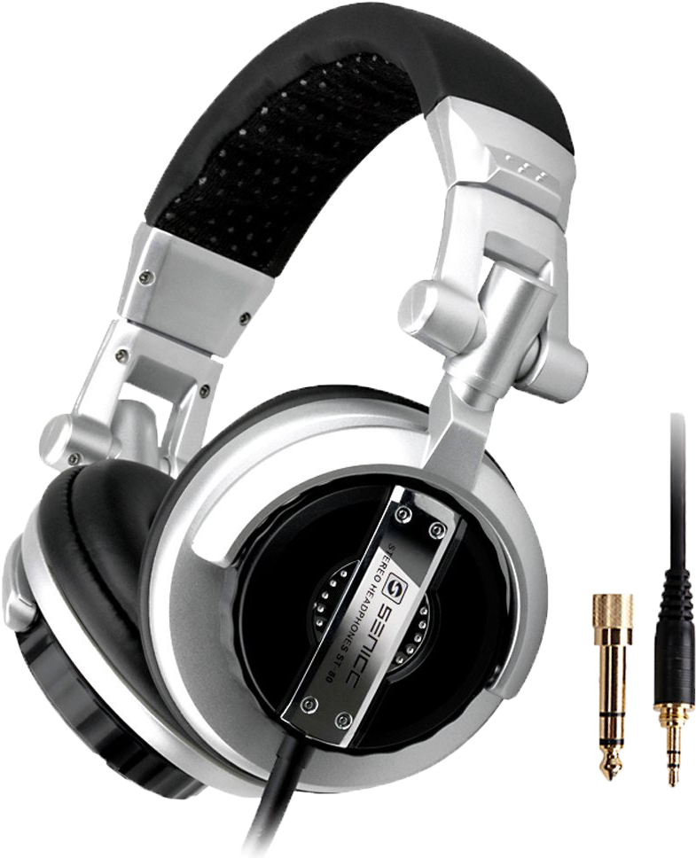 Professional Studio Headphones PNG image with a transparent background, free high-resolution download