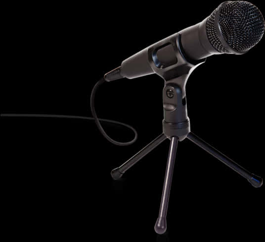 Spotlight On Microphone Clipart - Standing Mic Png, Transparent Png PNG image with a transparent background, free high-resolution download