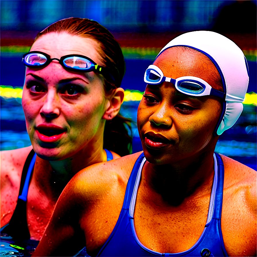 Professional Swimmers Racing Png Kks51