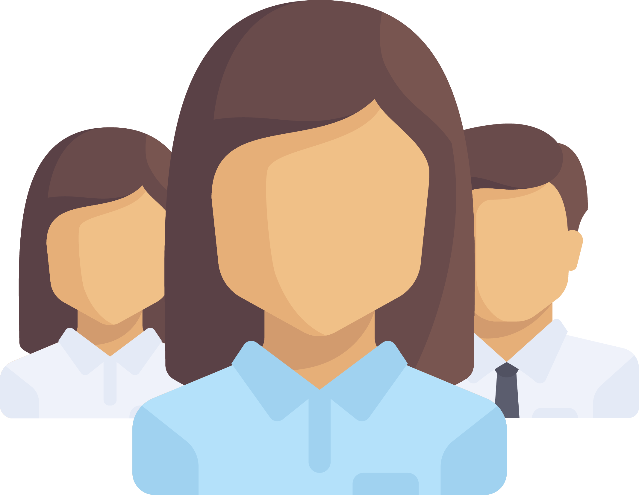 Professional Team Avatar PNG with transparent background