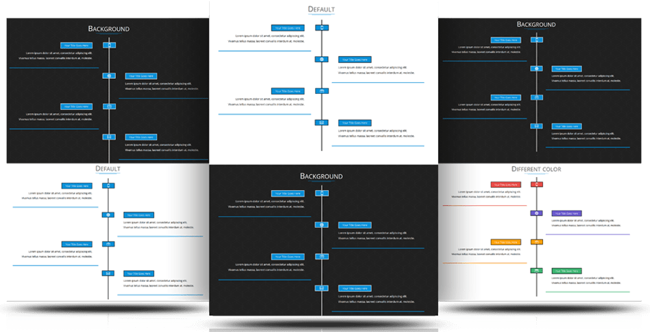 Professional Timeline Designs PNG with transparent background