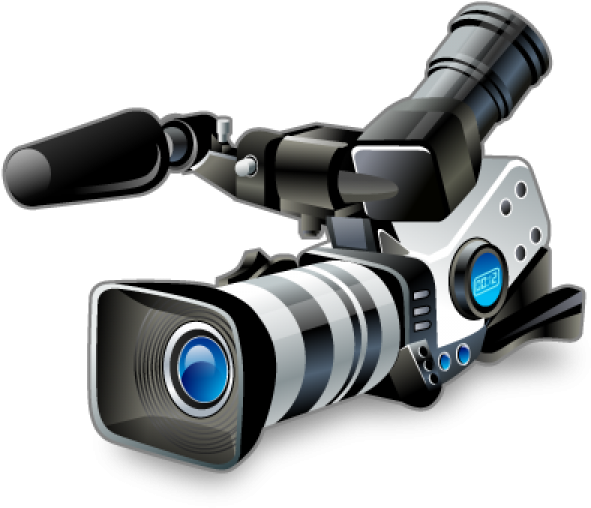 Professional Video Camera Illustration