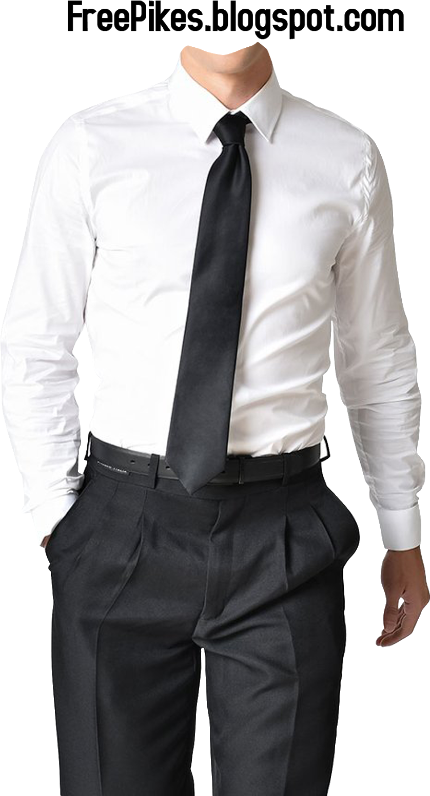 Professional White Dress Shirtand Tie