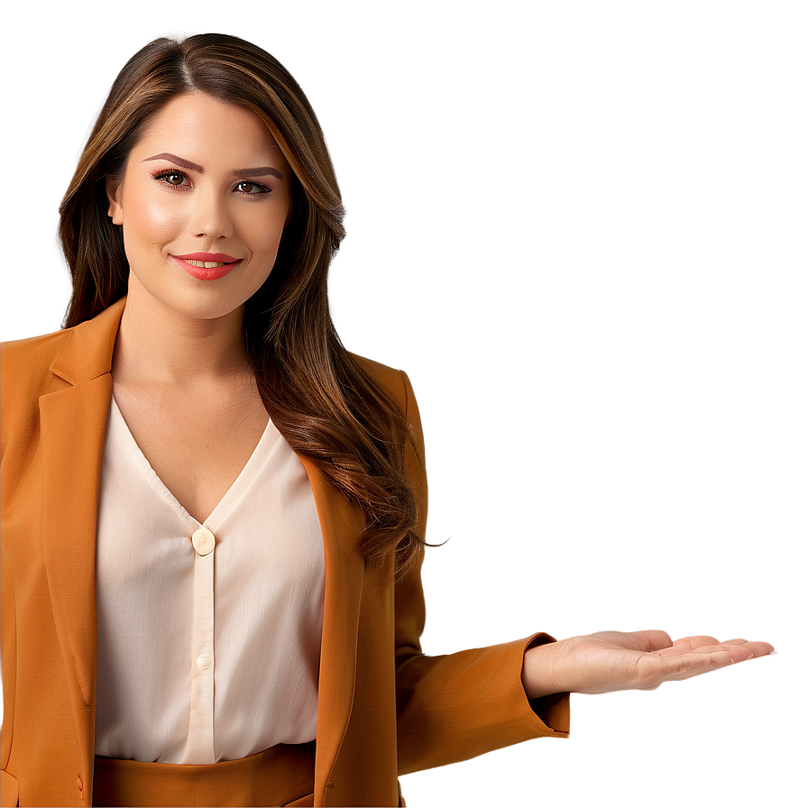 Professional Woman Brown Hair Png Lxp