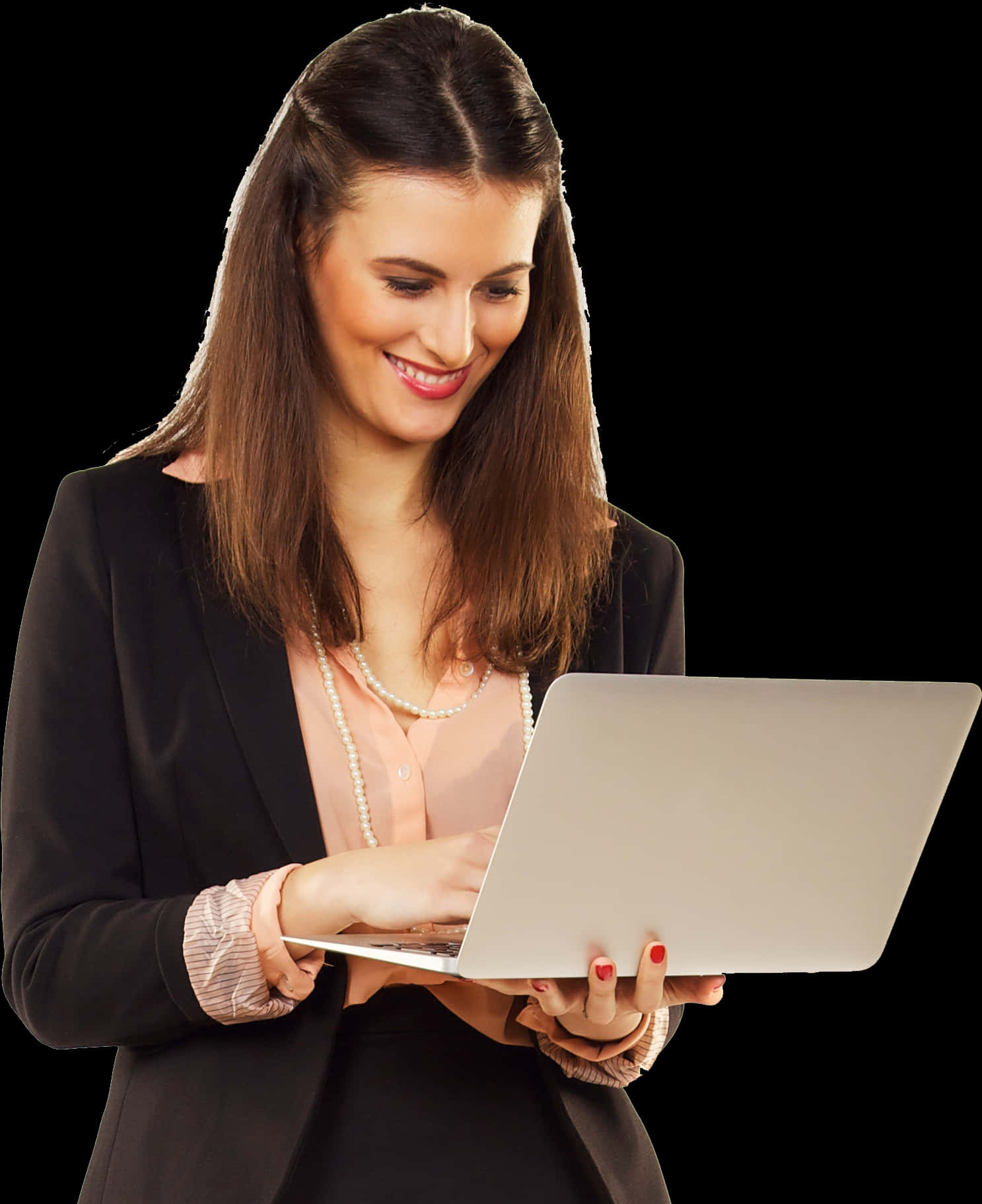 Professional Woman Using Laptop