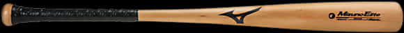Professional Wooden Baseball Bat PNG image with a transparent background, free high-resolution download