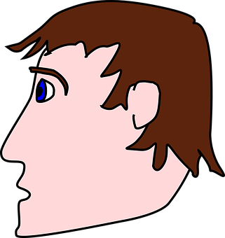 Profile Cartoon Man Illustration PNG with transparent background