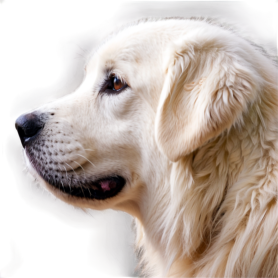 Profile Of A Great Pyrenees Png 18