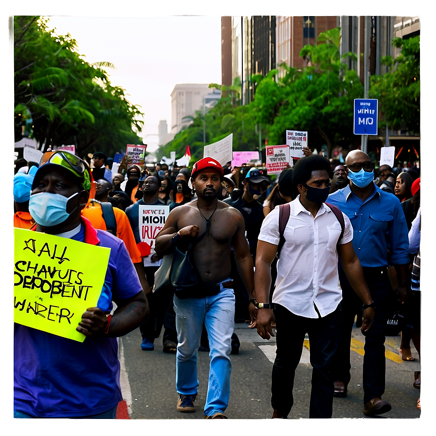 Protest March Crowd Png Gbb