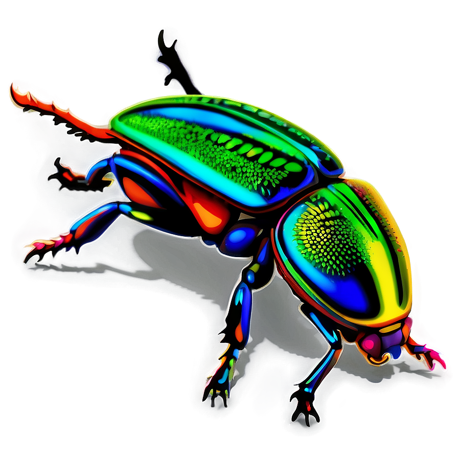 Psychedelic Beetle Visual Png Lle