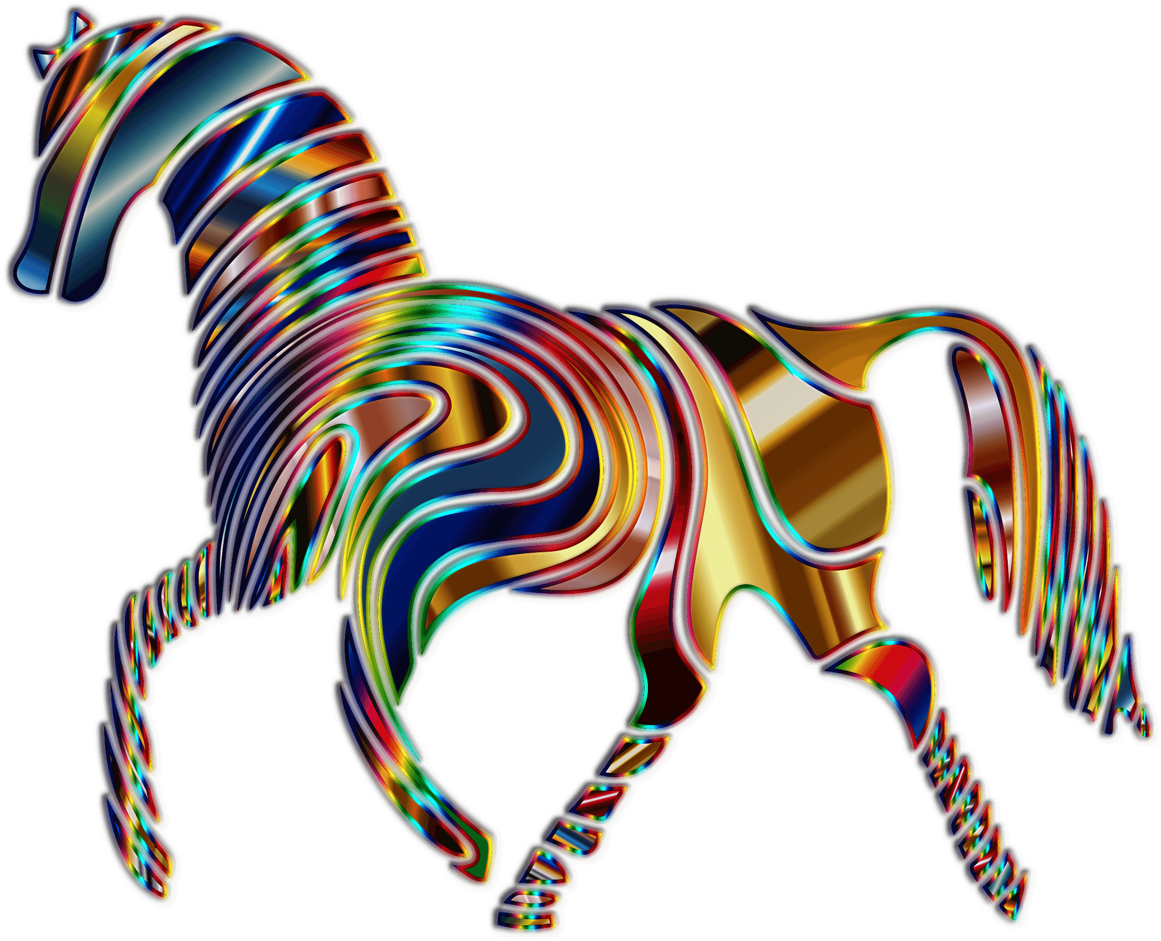 Psychedelic Horse - Abstract Animal, HD Png Download PNG with transparent background