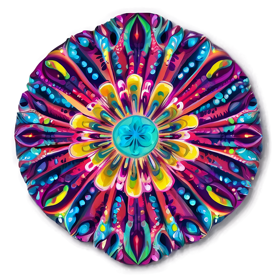 Psychedelic Lets Glow Crazy Pattern Png Apv42