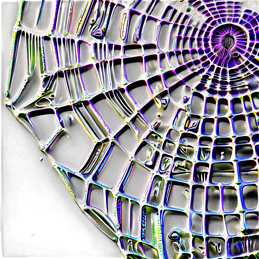 Psychedelic Spider Web Art