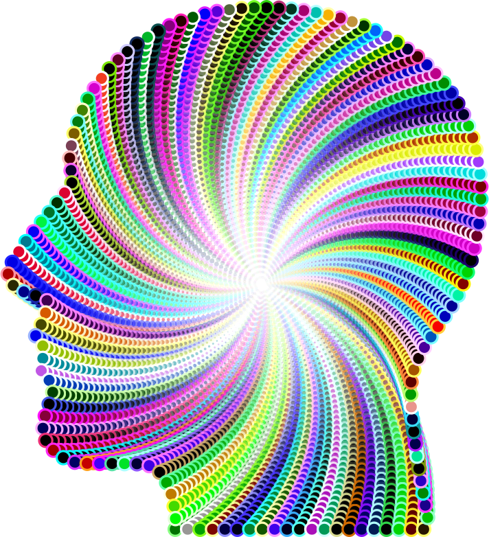 Psychedelic Man Head Silhouette, HD Png Download PNG with transparent background