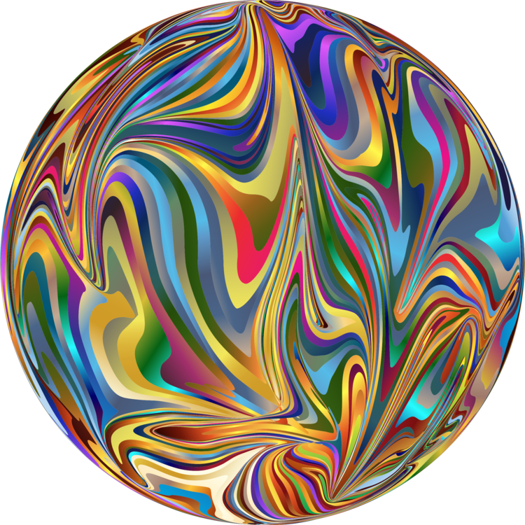 Psychedelic Swirl Sphere