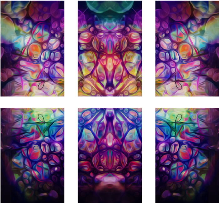 Six Print Squares - Stained Glass, HD Png Download PNG with transparent background