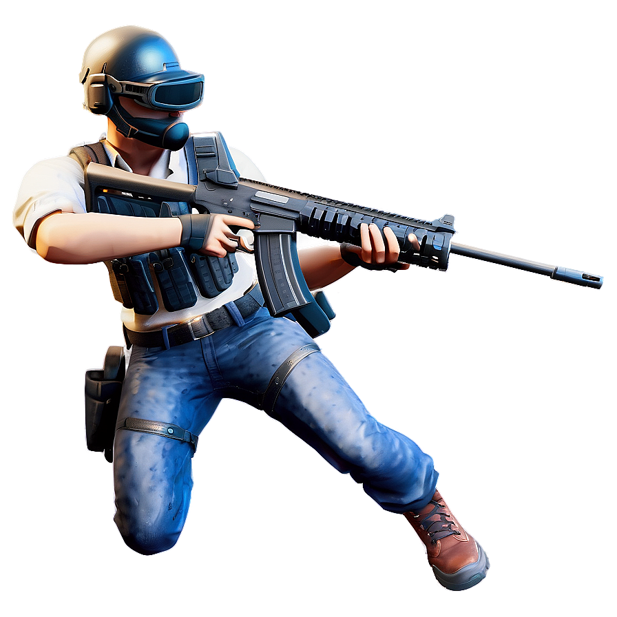 PUBG Character Action Shot PNG 06202024 PNG with transparent background