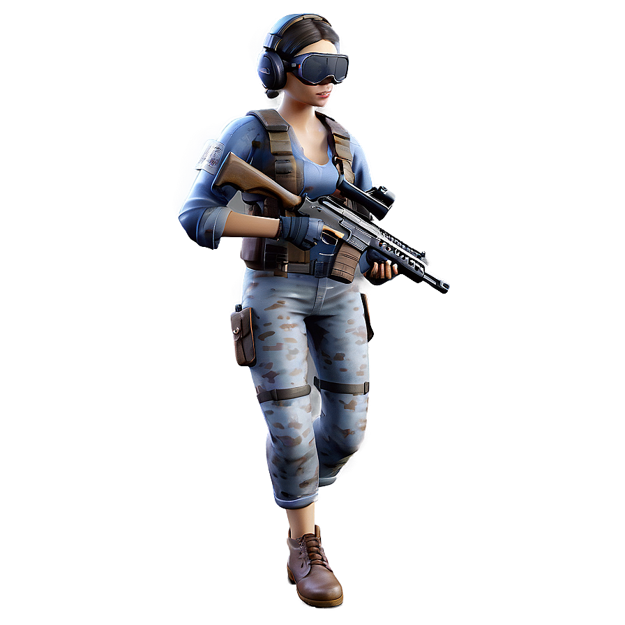 Pubg Character In Camo Png 06262024 Image