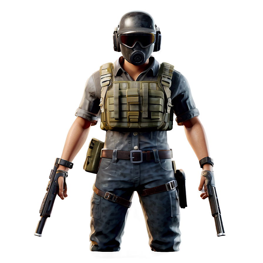 Pubg Character With Flare Gun Png 47