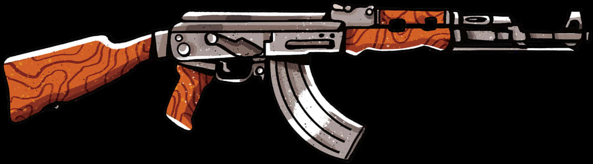 Pubg Classic Assault Rifle PNG with transparent background