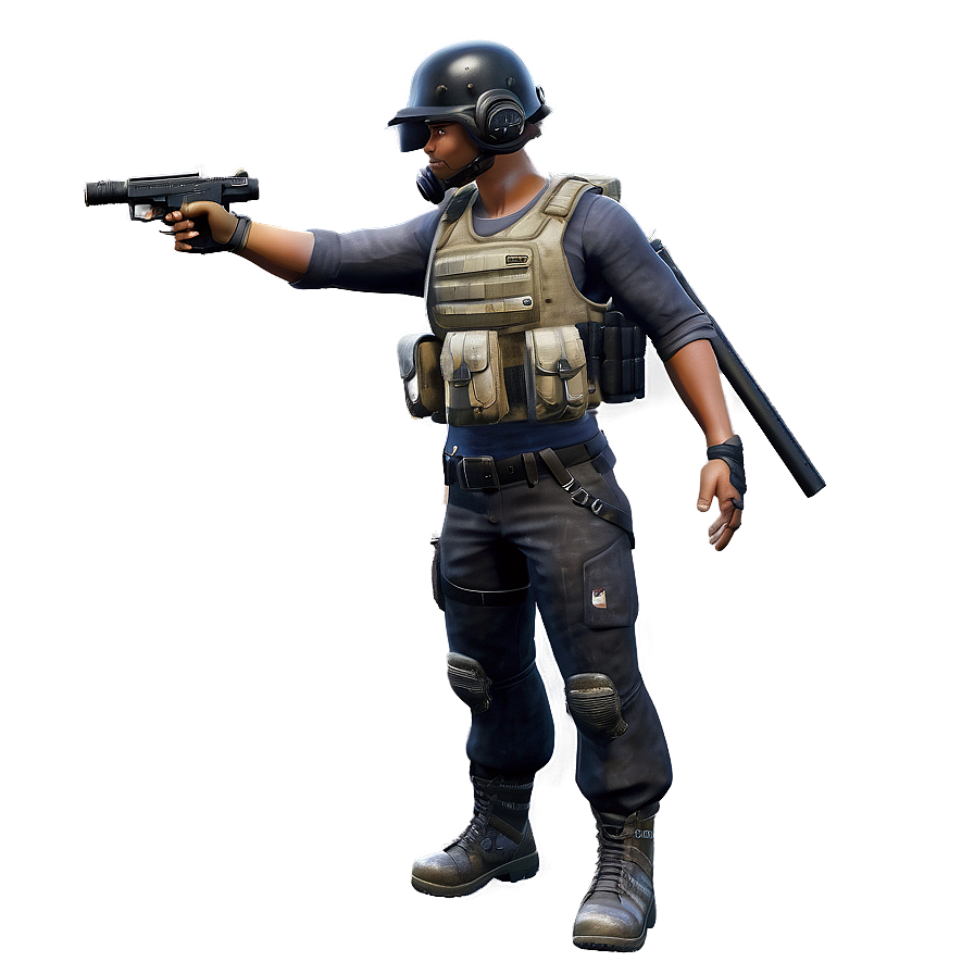 Pubg Hero In Battle Gear Png 53 Image