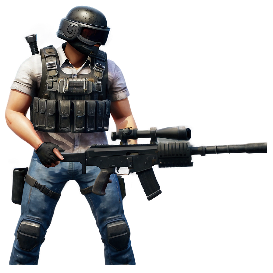 Pubg Warrior With Gun Png 78