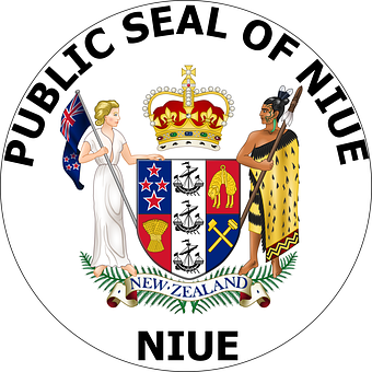 Public Sealof Niue PNG with transparent background