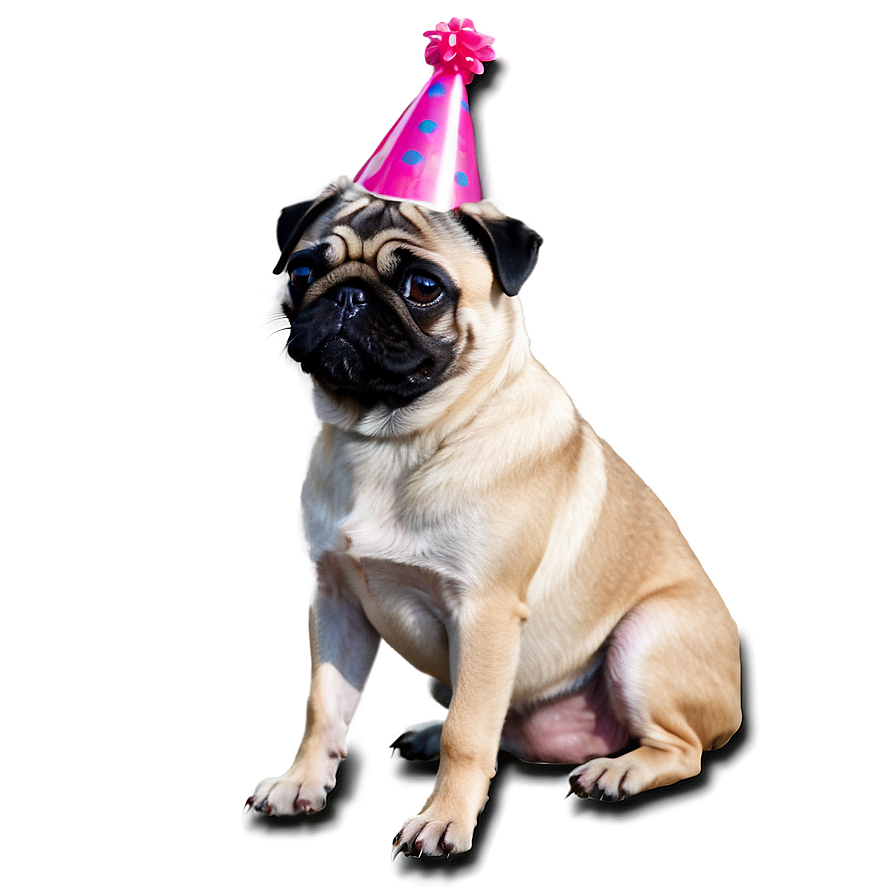 Pug Birthday Party Png Lxs