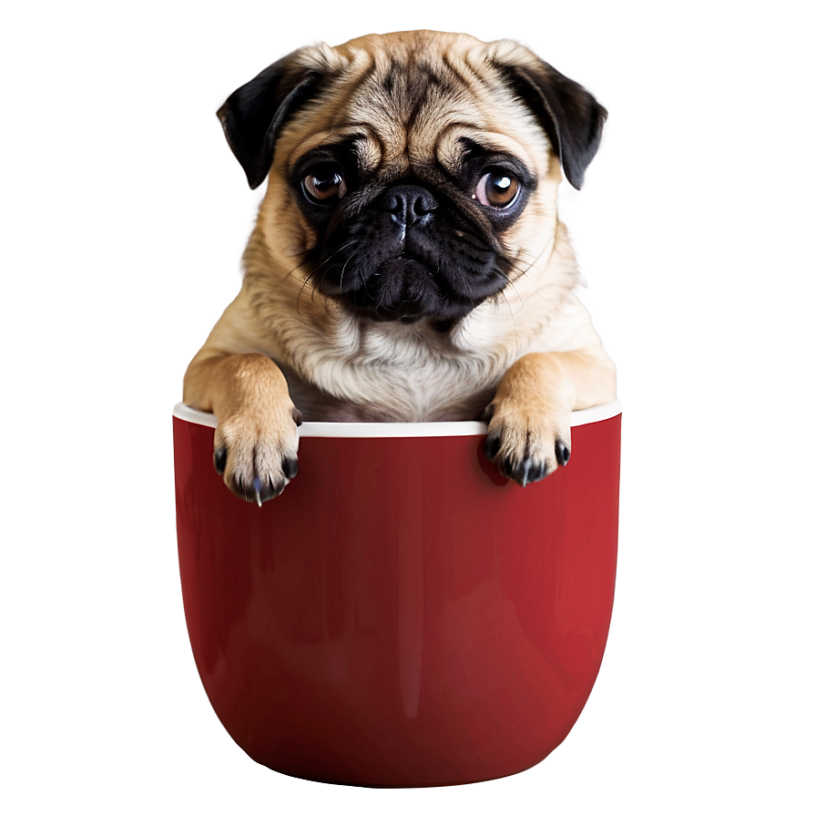 Pug In A Cup Png Gtl