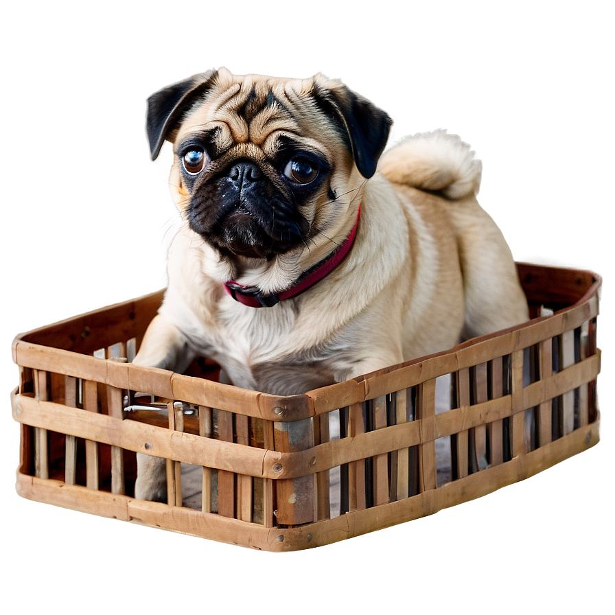 Pug In Box Png 05232024