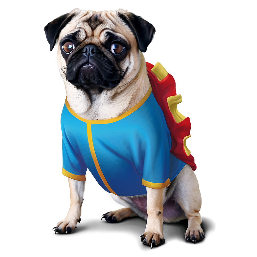 Pug In Costume Png 11