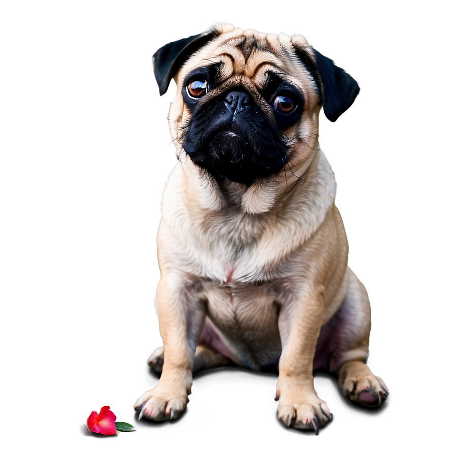 Pug In Love Png 05232024