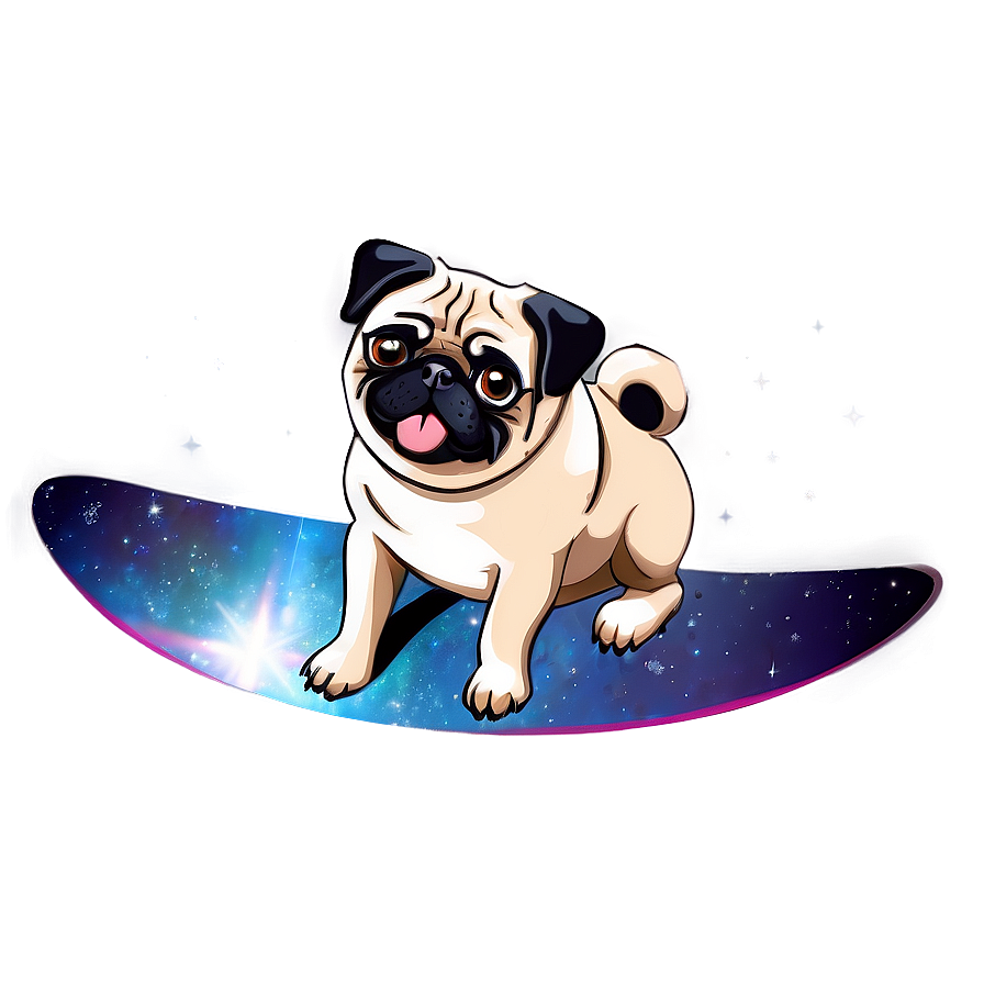 Pug In Space Png Twd