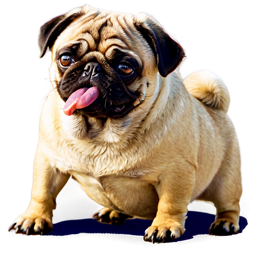 Pug On Beach Png Hjs