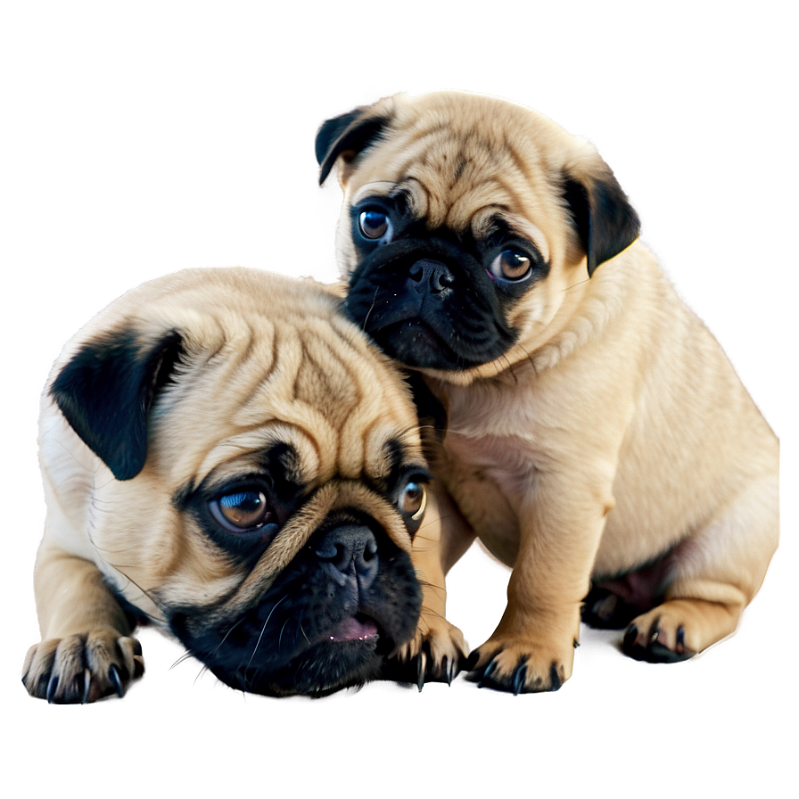 Pug Puppy Love Png Eeb