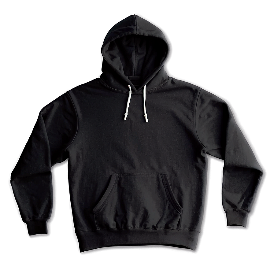 Pullover Black Hoodie Png 05252024