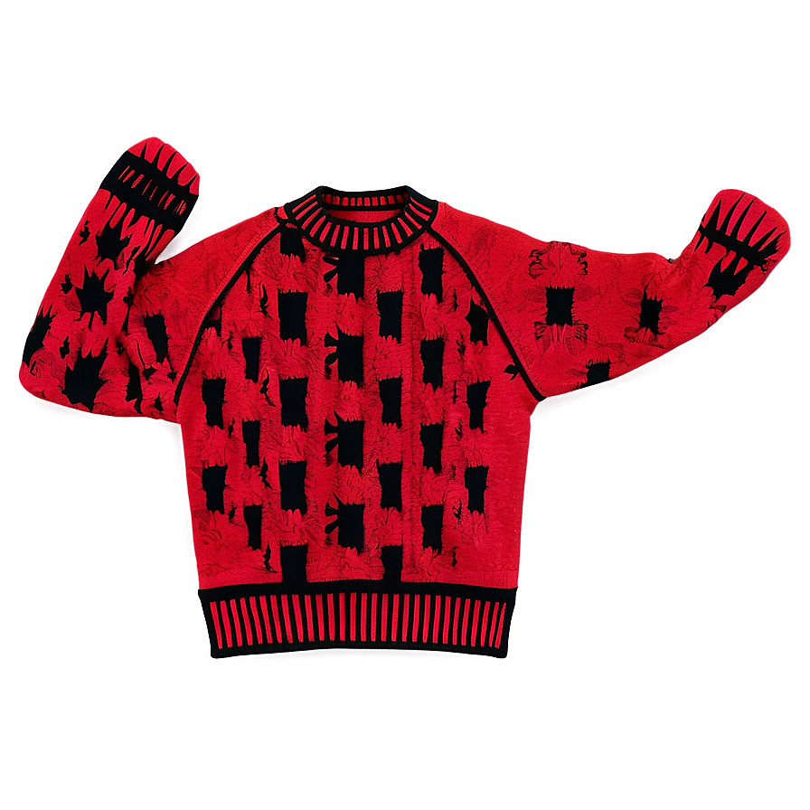 Pullover Red Sweater Png 87