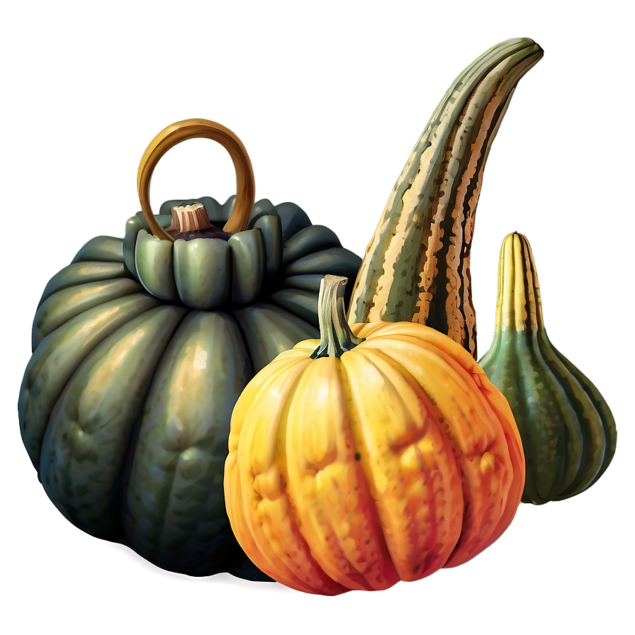 Pumpkin And Gourds Png 04292024