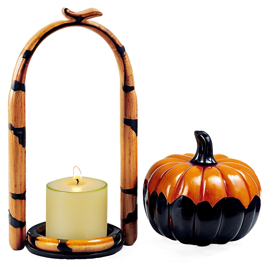 Pumpkin Candle Holder Png 25