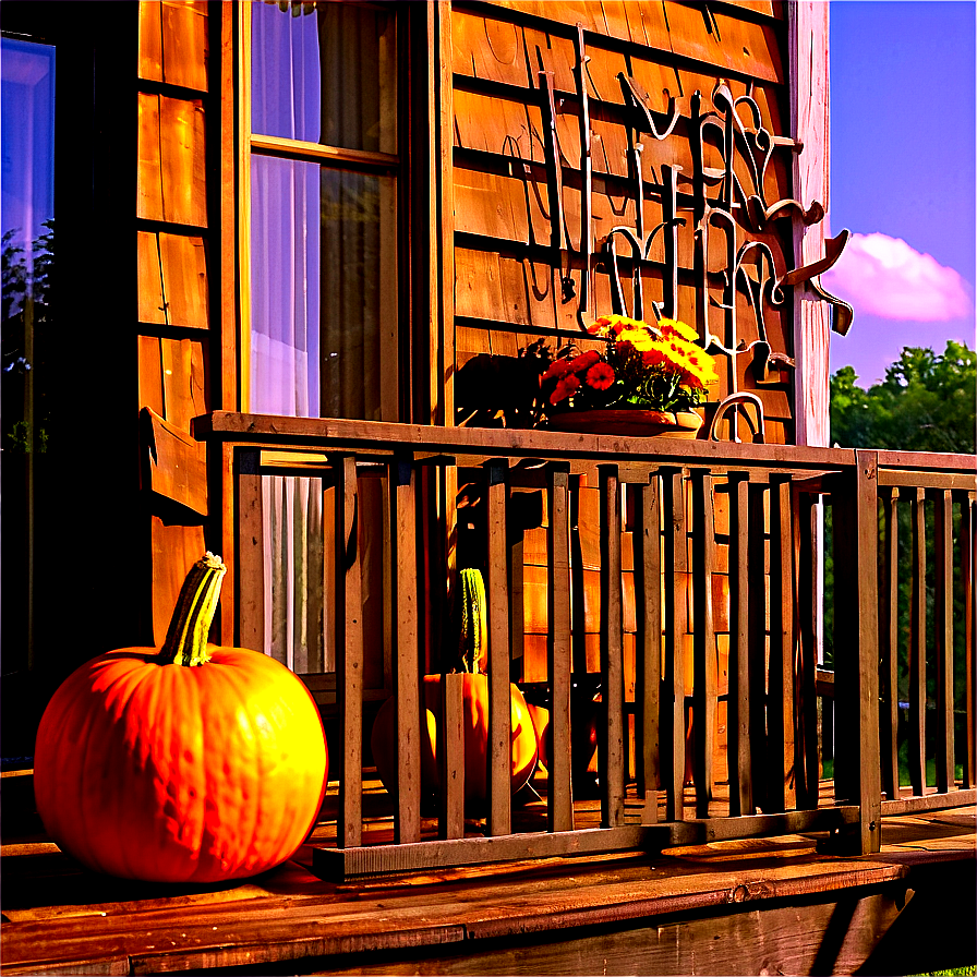 Pumpkin On Porch Png Rfl20