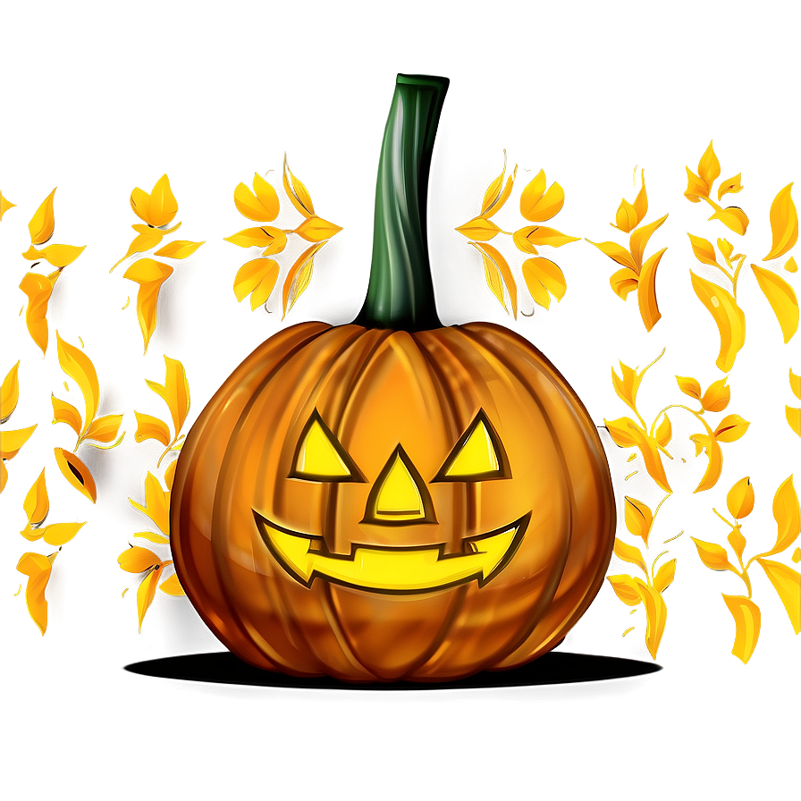 Pumpkin Outline Art Png 76