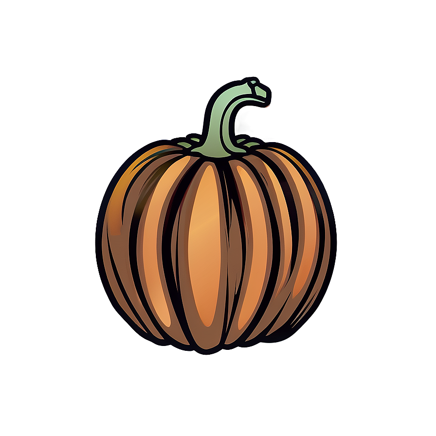 Pumpkin Outline Art Png Mkf